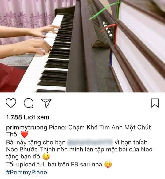 Primmy Trương dạo này đã chăm đăng ảnh với Phan Thành rồi!